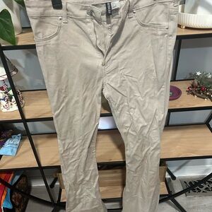 H&M Women's Straight Leg Pants in Light Tan